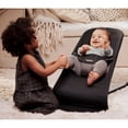 thumbnail image 4 of BabyBjorn Bouncer Balance in Soft Woven Fabric - Black/Dark Grey on Black Frame, 4 of 4