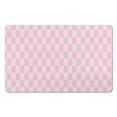 thumbnail image 1 of Soft & Absorbent Checkered Bathroom Runner Rug - 20x32 in Non-Slip Long Bath Mat, Microfiber Comfort, Machine Washable, Perfect for Bathtub Showers., 1 of 5