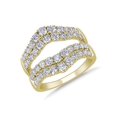 thumbnail image 1 of 1,00 Ct T.p. Rond Naturel Diamond Dernier Design Alliance pour Femmes en Or Jaune Massif 14K Taille 8, 1 of 7