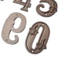 thumbnail image 5 of 4.6" Cast Iron House Numbers- Solid & Heavy Duty Rustic Decorative Numbers with Fleur De Lis Design for House Home Address Plaque Garden Yard Post Mailbox Hanging Wall Sign Letters Decor, 5 of 5