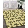 thumbnail image 3 of Ahgly Company Tapis d'Intérieur Lavable en Machine Carré Jaune Moutarde Transitionnel, 7 Pieds Carré, 3 of 7