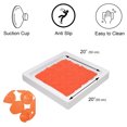 thumbnail image 3 of Bubbles Non-Slip Square Shower Mat Solid Orange 20″L X 20″W, 3 of 4