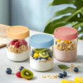 thumbnail image 4 of Overnight Oats Containers With Lids oz +oz Wide Mouth Mason Jars with Airtight Lids Meal Prep Containers Food Storage Glass Jars in Bulk for Snack Yogurt Parfait Spice Sugar, 4 of 7