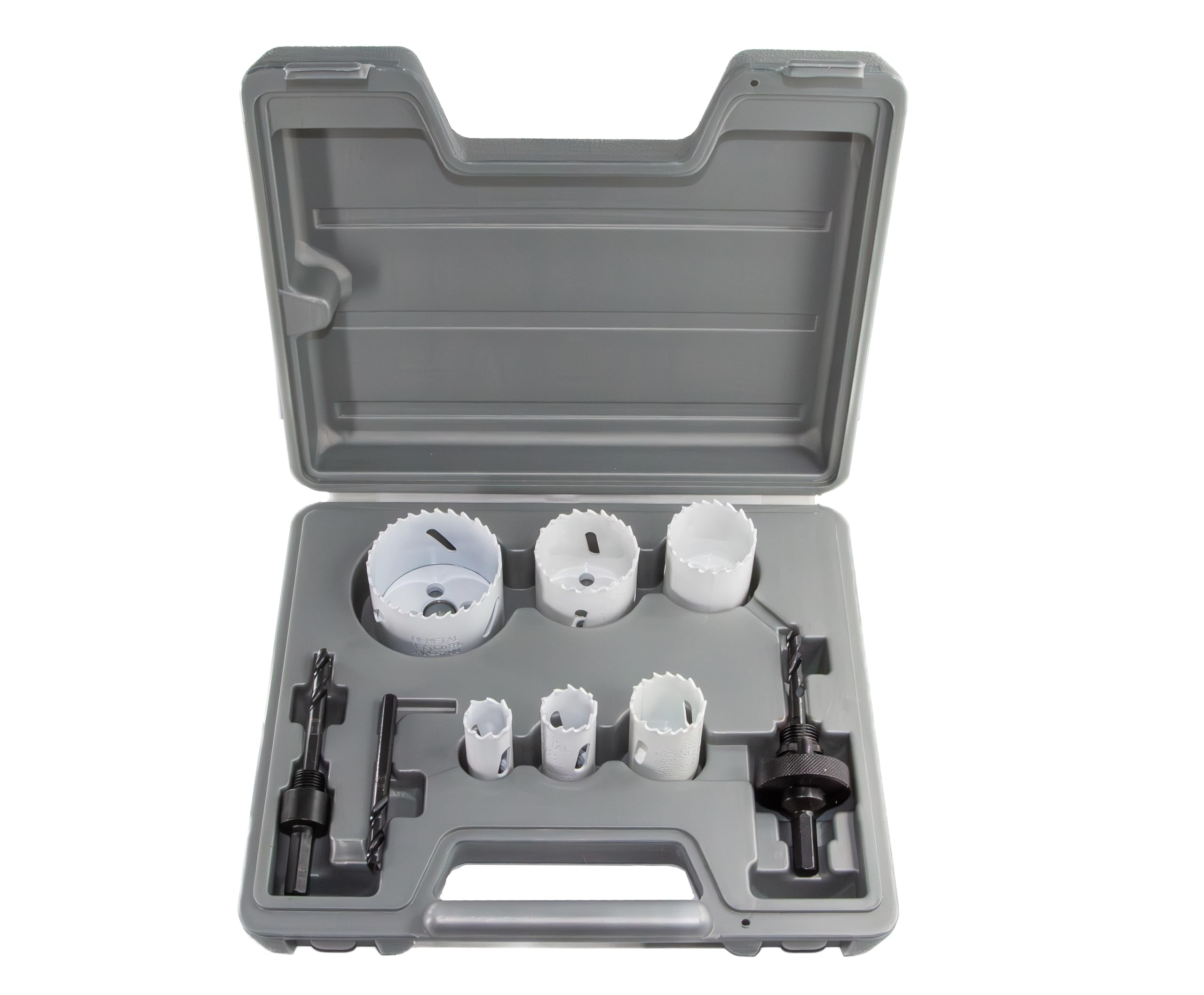 Drill America DMS04-9308 9 Piece Bi-Metal Hole Saw Set (3/4 in, 7/8 in, 1-1/8 in, 1-1/2 in, 1-3/4 in, 2-1/4 in.), DMS Series