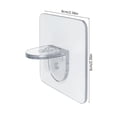 thumbnail image 3 of Non-Marking Adhesive Cabinet Bracket No-Drill Plank Connector | Clear Right Angle Laminate Fixing Bracket | Load-Bearing Support for Shelves | Home Kitchen Storage Organizer, 3 of 6