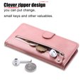 thumbnail image 5 of Case for Samsung Galaxy Note 10 Lite Zipper Pocket Wallet Leather Case Magnetic Closure Flip Cover - Pink, 5 of 5