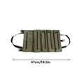 thumbnail image 2 of Multipurpose Rolling Canvas Tool Organizer Bag for Storage and Camping Gear with Hanging Zipper Compartments, 2 of 2