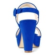 thumbnail image 3 of BLISSFUL STEP Women's Slingback Platform Chunky Heeled Sandals, 3 of 7