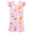 thumbnail image 1 of MIASHUI Chemises de Nuit pour Filles Mignonnes Dessin Animé Sans Manches Pyjama Robe de Nuit Tenue de Sommeil, Rose, 3-4 Ans, 1 of 2