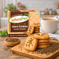 thumbnail image 4 of Wheafree Jeera Cookies 200g – Gluten Free Cumin Biscuits, Savory Digestive Snack, Wheat-Free Tea-Time Cookies, Vegetarian, 4 of 9