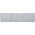 thumbnail image 3 of Meridian Furniture Miramar Gris Durable en Lin Texturé Canapé Modulaire, 3 of 12
