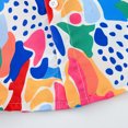 thumbnail image 5 of TZEWGL Short Sleeve Summer Cartoon Prints Beach Holiday Floral Print Shirt With Hat 2Pcs Set Clothes For Infnants size 18-24M, 5 of 5