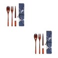 thumbnail image 4 of Maytalsory Set School Student Chopstick Fork Spoon Flatware with Storage Bag Type 4 2Set, 4 of 6