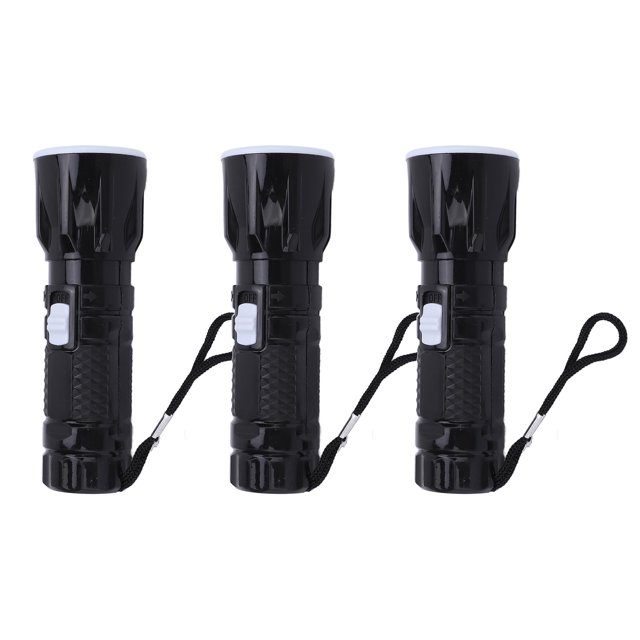 Petite Lampe de Poche, 3 Pcs Lampe de Poche Miniature Batterie Longue Durée pour le Camping