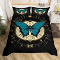 thumbnail image 2 of Erosebridal Housse de Couette Bohème Papillon Bleu Simple, Ensembles de Literie Hippie Astrologie Taille Simple, Réversible 2 Pcs (Sans Couette), 2 of 7