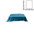 thumbnail image 3 of weibbin Solid Color Silky Satin Bed Sheet 66.93x90.55 Inch Cooling Breathable Wrinkle Resistant Blue, 3 of 6
