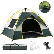 3-4 Person Camping Dome Tent Quick Setup Outdoor Tent Windproof & Rainproof Ultraviolet Protecting Shelter with 2 Door & 2 Window for Outdoor Camping Hiking Backpacking Beach