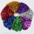 thumbnail image 2 of Trayknick 1Pc Metallic Cheerleader Cheer Cheerleading Dance Party Team Match Sports Pom Poms, 2 of 13