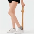 thumbnail image 2 of Long Handle Wooden Shoe Horn With Base For Easy On Shoe Removal Durable Shoe Helper For Entryway Living Room, 2 of 4