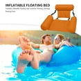 thumbnail image 4 of Lit Flottant Gonflable avec Dossier en Rangée, Durable et Portable, Chaise Longue de Loisirs Aquatiques, 4 of 7
