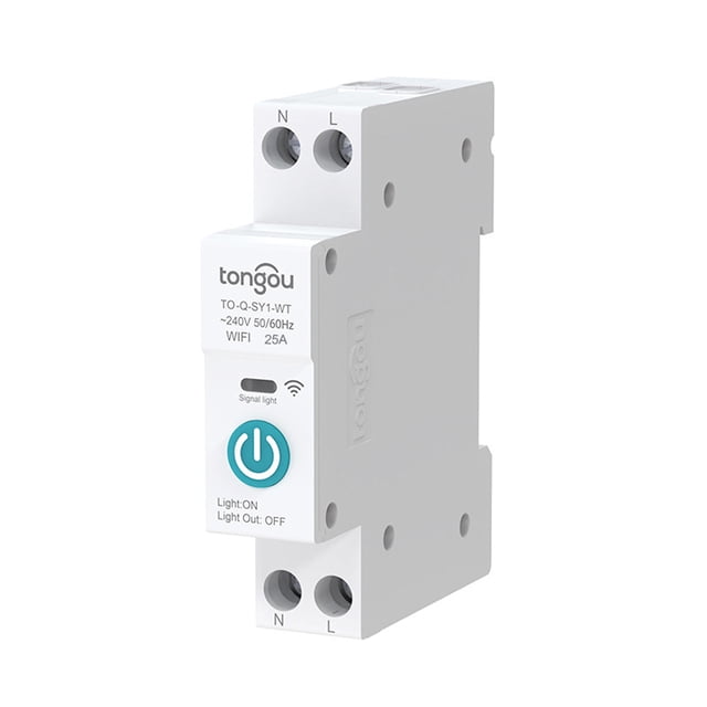 Wifi Intelligent Circuit Breaker Wireless Remotes Control Switch Mobilephone APP Remotes Viewing Intelligent Home Equipment Timing Countdown Loop Timing Modes Compatible with Home Voice C