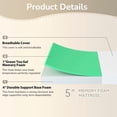thumbnail image 4 of FDW King 5 Inch Medium-Firm Memory Foam Mattress, CertiPUR-US Certified, Green Tea Infused, Cooling, 4 of 7