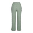 thumbnail image 4 of Timegard Lounge Pants pour Femmes Taille Élastique Bouton Pantalon Rayé Automne Décontracté Pantalon Léger, 4 of 6