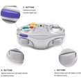 thumbnail image 2 of BAMAIA Classic 2.4G Wireless Controller Gamepad with Receiver Adapter, Compatible with for Wii Gamecube NGC GC(Black and Silver), 2 of 6