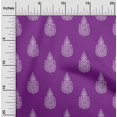 thumbnail image 1 of oneOone Georgette Viscose Fabric Paisley Block Printed Craft Fabric BTY 42 Inch Wide, 1 of 1