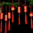 thumbnail image 3 of 2Pcs Convenient Hanging Ornament Add Atmospheres Fabric Character New Year Wall Pendant for Festival, 3 of 8