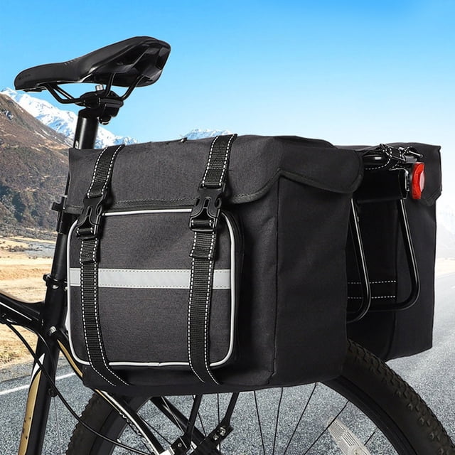 Lisbinx Bicycle Rear Rack Bag With-Stable Hooks & Large Pockets, Bike Trunk Bag,Anti-Tear Bike Storage Bag For Cycling Touring/Commuting/Shopping Holiday Deals