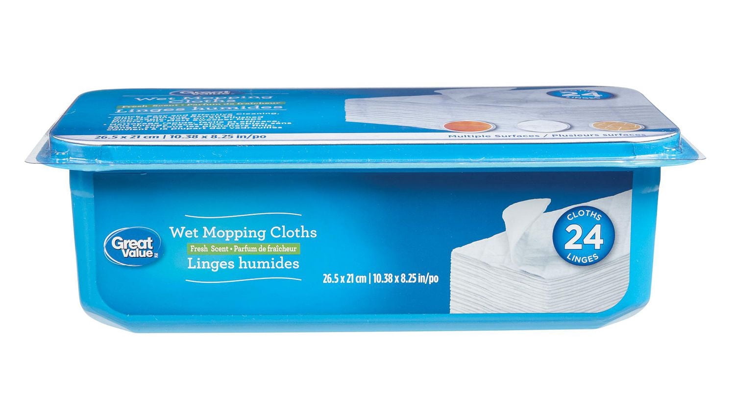 Great Value Fresh Scent Wet Mopping Cloths