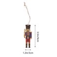 thumbnail image 2 of 3 Boxes Christmas Tree Pendants Hemp Rope Painting Walnut Soldier Pendant, 2 of 9