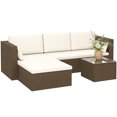 thumbnail image 1 of Outsunny Ensemble de Mobilier de Patio 3 Pcs, Ensemble de Canapé d'Extérieur en Rotin Osier, 1 of 10
