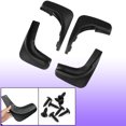 thumbnail image 2 of Unique Bargains Black Plastic Mud Flaps Splash Guards Front + Rear Set for Volkswagen Golf 6, 2 of 2