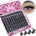 thumbnail image 1 of HSHDLDF Eyelash Extensions Wispy Lash Clusters Thick Lash Extensions Natural Eyelash Clusters 10-16MM Fluffy DIY Eyelashes Extensions 66Pcs C Curl Long Lash Clusters Extensions ALICROWN, 1 of 7