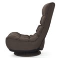 thumbnail image 3 of Patiojoy 360 Degree Swivel Sofa 4-Position Adjustable Recliner Chair Brown, 3 of 5