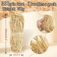 thumbnail image 2 of LNGOOR 3 Bundles Raffia Ribbon for Flower Rustic Ribbon Straw Bale Basket Weaving Supplies, 2 of 6