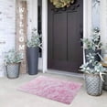 thumbnail image 3 of yulier Super Soft Shaggy Area Rug, 19.7"x31.5" Modern Indoor Plush Fluffy Non-Slip Rug for Living Room Bedroom Dorm Nursery, Durable Rectangular Carpet, Home Decor (Pink), 3 of 7