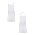 thumbnail image 1 of Oleegame 2PC Pretty Apron White Apron Inches 35 Apron Kitchen (65x75cm) 28 Cotton By Inches Kitchen，Dining & Bar White, 1 of 6