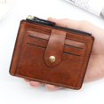 thumbnail image 4 of New Fashion Women's Multifunctional PU Leather Ultra-thin Card Holder Korean Version Bank Card Case Coin Purse, 4 of 4