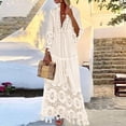 thumbnail image 2 of FhsagQ Cache-Maillot en Résille pour Femmes Ensembles Femmes Mode Uni Dentelle Patchwork Franges Robe à Manches Longues Robe de Plage Vacances Cache-Maillot pour Femmes Ouvert à l'Entrejambe Grande Taille Cache-Maillot pour Femmes Jeu de Rôle Beige G, 2 of 6