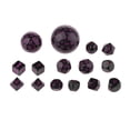 thumbnail image 2 of Xingzhi 15Pieces Acrylic Multi Side Numeral Dice for Role Play Board Game Purple, 2 of 5
