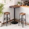 thumbnail image 2 of HOMCOM Table de Pub Debout Rustique Industriel en Orme de 41 Po H avec Dessus de Bar, 2 of 10