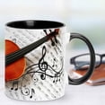 thumbnail image 2 of Ceramic Coffee Mug Funny Music Note Coffee Mug | Guitars Piano Violin Musician Coffee Mug Musical Notes Design Guitar Coffee Cup For Musical Teacher Music Lover, 2 of 6