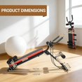 thumbnail image 3 of YUSAZENS Iron Dual Function Abdominal and Sit Up Bench Core Muscle Training Home Gym Fitness Workout Equipment Red, 3 of 6
