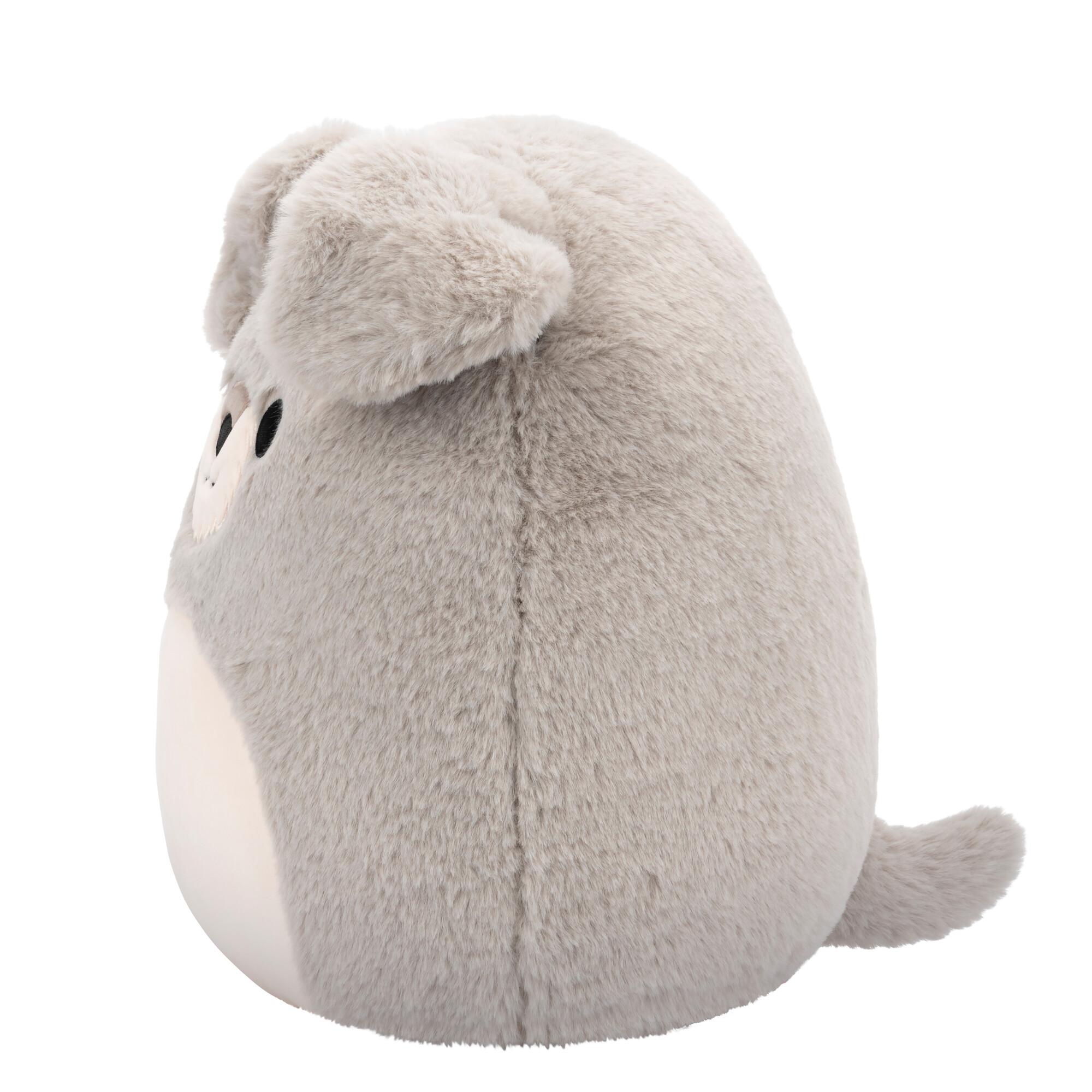 JAZWARES LLC Squishmallows Peluche 12" : Fuzz-a-Mallows - Shawn le Schnauzer gris