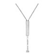thumbnail image 1 of Visland I Love You Hidden Message Necklace Hidden Secret Message Slider Necklace Adjustable Length Retractable Rod Necklace with Hidden Message Romantic Gifts for Her, 1 of 8