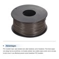 thumbnail image 3 of Uxcell 30AWG Stranded Wire Hookup 50M/164ft Brown, Electrical Wire UL1007 Spool, 3 of 6