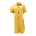 thumbnail image 2 of Gspmoly Robes pour Femmes, Robe à Manches Longues à Col en V Style Imprimé pour Dames, Robes de Soirée pour Femmes Offres des Fêtes, 2 of 5